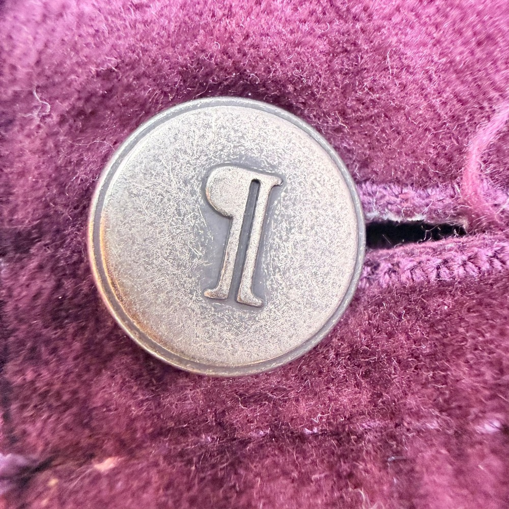 Pilcro and the Letterpress Pants Women 27 Purple Serif Velvet Anthropologie - Picture 9 of 12